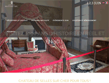 Tablet Screenshot of chateau-selles-sur-cher.com